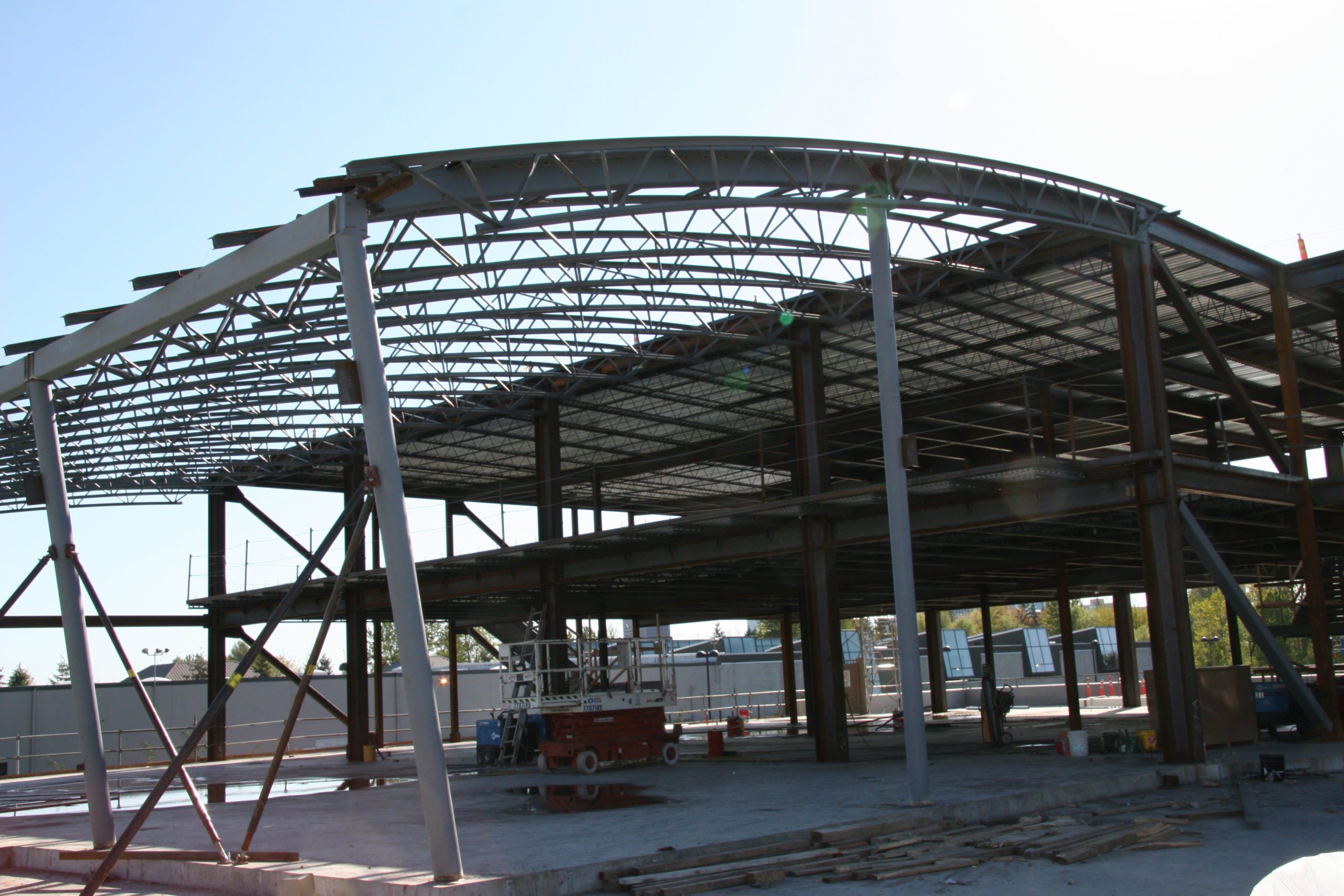 ongoing construction of a warehouse